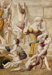 St. Cecilia Distributing Alms (detail)